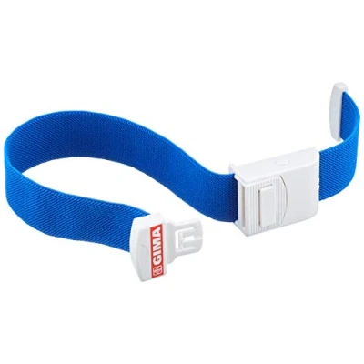 Afbeelding van GIMA Snelspanner 25726, lichtblauw, latexvrij, snelle en langzame vrijlating, paramedisch EHBO tourniquet