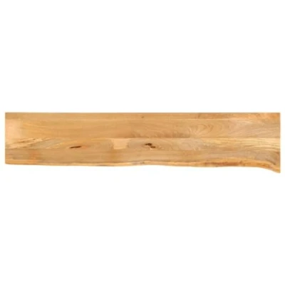 Afbeelding van Tafelblad met natuurlijke rand 180x20x2,5 cm massief mangohout