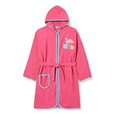 Afbeelding van Playshoes Flamingo Badjas voor kinderen, Maat: 146/152, Pink