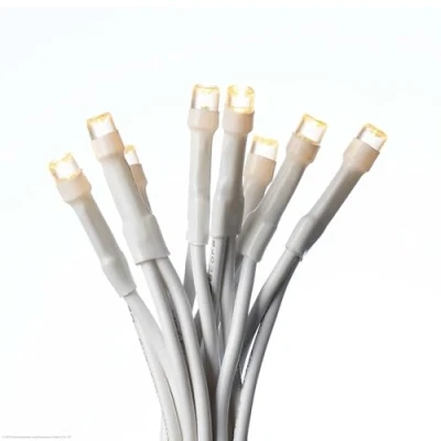 Afbeelding van hellum Lichtsnoer met 35 leds, warmwit, witte kabel, 5,1 m bij 59 lm