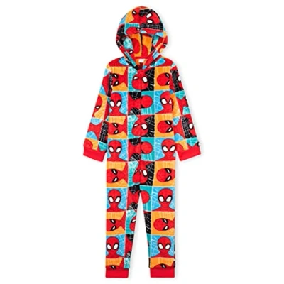 Afbeelding van Marvel Pyjama, Spiderman, overall, slaappak, voor kinderen, jongens, Meerkleurig