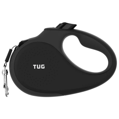 Afbeelding van Tug 360 Rollijn Hondenriem 5 m Zwart Grijs Tot &lt; 16 Kg S