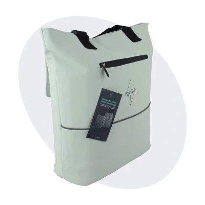 Afbeelding van Voltano E bike CIty Shopper Crème 22 Liter