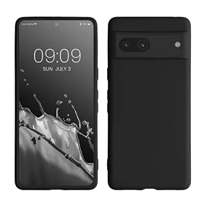 Afbeelding van kwmobile telefoonhoesje geschikt voor Google Pixel 7 Hoesje smartphone Back cover in mat zwart