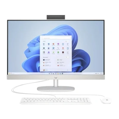 Afbeelding van HP All in One Desktop PC 27 inch FHD display AMD Ryzen 5 7520U 16GB DDR5 RAM 512GB SSD Radeon Graphics Windows 11 Home Wit
