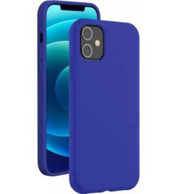 Afbeelding van Bigben Connected, Hoesje Geschikt voor Apple iPhone 12/12 Pro Stijve siliconen Soft Touch, Blauw