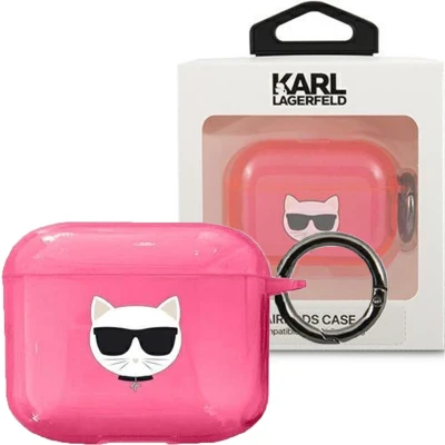 Afbeelding van Karl Lagerfeld KLA3UCHFP AirPods 3 cover roze/roze Choupette