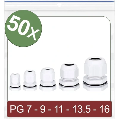 Afbeelding van Quadrios 24CA414 Wartel PG7, PG9, PG11, PG13.5, PG16 Polyamide Wit 50 stuk(s)