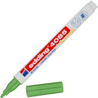 Afbeelding van Krijtstift edding 4085 by Securit rond 1 2mm metallic groen