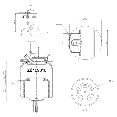 Afbeelding van Febi Bilstein Veerbalg 109316