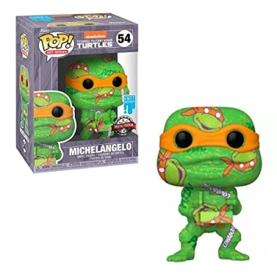 Afbeelding van Funko POP! Exclusive Michelangelo (Art Series With Case) Teenage Mutant Ninja Turtles 10cm #54 kunststof
