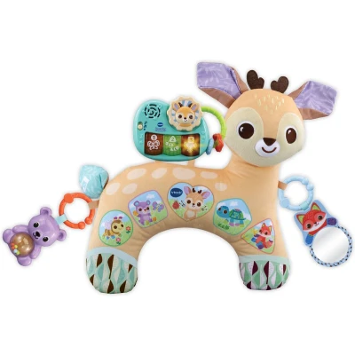 Afbeelding van VTech Baby Dierenvriendjes Tummy Time Knuffelhertje Interactief en Educatief Babyspeelgoed Knuffel Speelgoed Cadeau Vanaf 3 Maanden