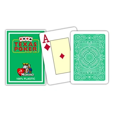 Afbeelding van Modiano poker speelkaarten groen 2 index