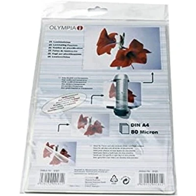 Afbeelding van 1x25 Olympia Lamineerfolie DIN A4 80 micron