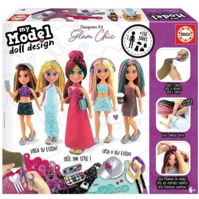 Afbeelding van Pop My Model Doll Design Glam Chic Educa