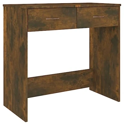 Image de vidaXL Bureau Chêne fumé 80x40x75 cm Bois d&#039;ingénierie815474