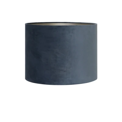 Afbeelding van Light &amp; Living Lampenkap VELOURS Ø20x15cm Blauw