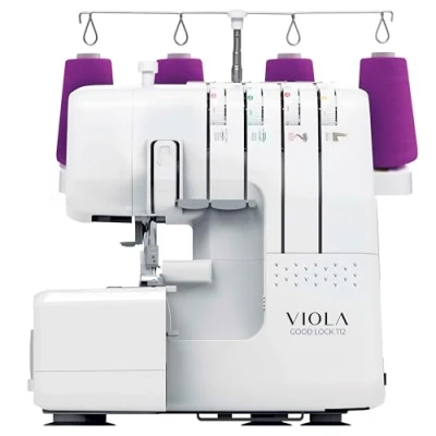 Afbeelding van VIOLA Look T12 Overlockmachine met 12 stiksels, overlock differentieel, vrije armnaad