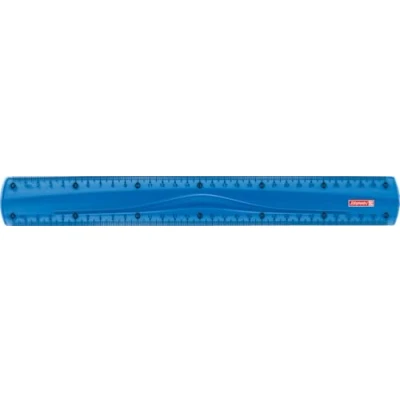 Afbeelding van Brunnen Colour Code liniaal voor linkshandigen en rechtshandigen, 15 cm, verschillende kleuren, 30 blauw/azuurblauw
