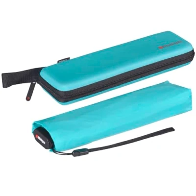 Afbeelding van Knirps Ultra US.050 Slim Manual Zakparaplu Ultralicht en plat Stormbestendig Winddicht 21 cm, Aqua