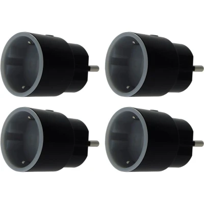 Afbeelding van Qnect Home 4 stuks slimme stekker energie monitor 16A 3680W met voice control