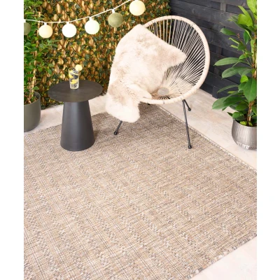 Afbeelding van Buitenkleed Horizon Beach Lichtgrijs/beige 140x200 Cm