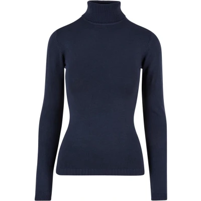 Afbeelding van Urban Classics Turtleneck Trui, Dames, Maat: 3XL, Navy