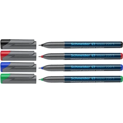 Afbeelding van Schneider universele permanent marker Maxx 220 S 4 stuks assorti 112494