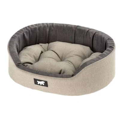 Afbeelding van Ferplast Dandy Kattenbed, afneembaar, wasbaar, katoen, met zachte vulling, 45 x 35 13 cm, bruin