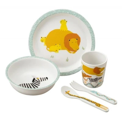 Afbeelding van Kinder servies 5 dlg La Savane