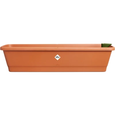 Afbeelding van Elho Noa Balkonbak XL voor Buiten Waterreservoir 100% Gerecycled Plastic L78 x B20 H17.8 cm Terra