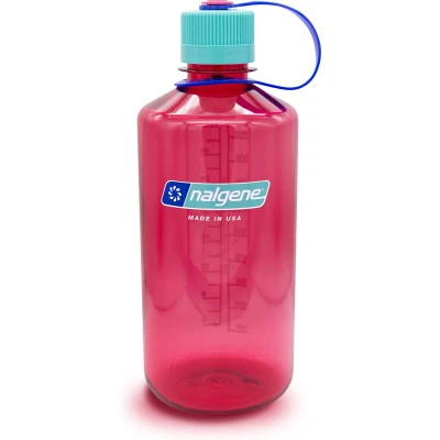 Afbeelding van Nalgene Narrow Mouth Bottle drinkfles waterfles lekvrij 1000ml BPA free SUSTAIN Electric Magenta