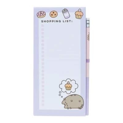 Afbeelding van Grupo Erik Magnetisch notitieblok Pusheen Magnetische boodschappenlijst voor koelkast met potlood afneembare bladen 10 x 21 cm, to do list