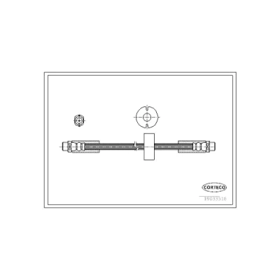Afbeelding van CORTECO 19033516 Remslang Vooras 359 AUDI: Allroad C5