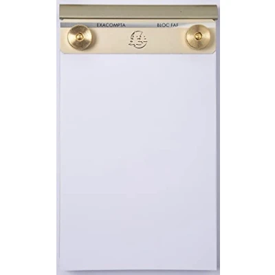 Afbeelding van Exacompta Schrijfblok Faf N3, Blanco, Ft 18,5 X 11,5 Cm Notitieblok