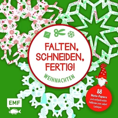 Afbeelding van Bastelblock: Falten, Schneiden, fertig! Weihnachten