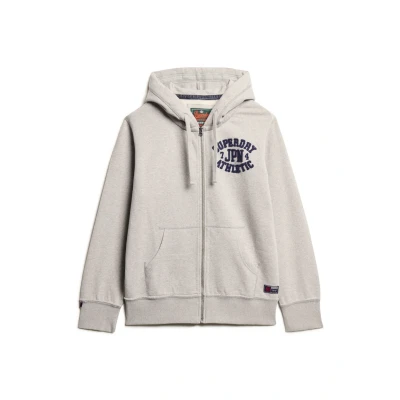 Afbeelding van Superdry Sweater met rits, Heren, Maat: Large, Light grey marl
