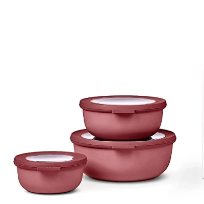 Afbeelding van Mepal Multikom Cirqula vershouddoos set 350 + 750 1250 ml Rond Vivid mauve