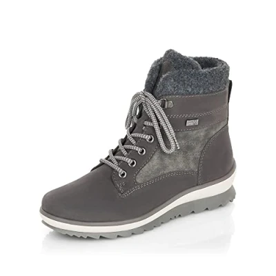Afbeelding van Remonte Veterboots, Dames, Maat: 39, Granit/smoke Leer