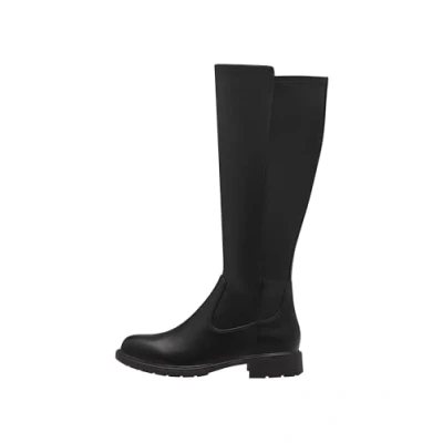 Afbeelding van Jana Plateaulaarzen, Dames, Maat: 37, Black Kunststof