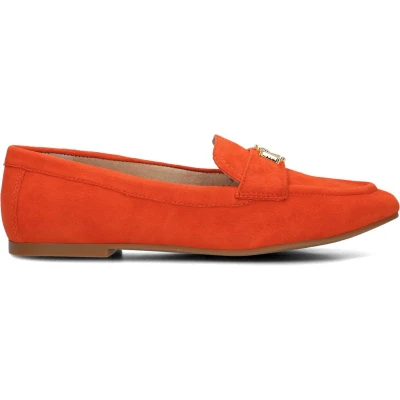Afbeelding van Lauren Ralph Averi III Suede Loafer Instappers, Dames, Maat: 38, Orange Veloursleer