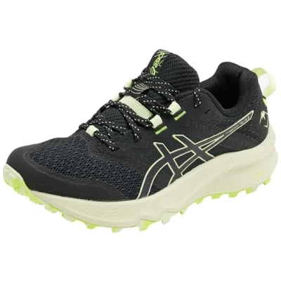 Afbeelding van Asics Trabuco Terra 2 Trail hardloopschoenen, Dames, Maat: 36, Black/huddle yellow Textiel/ synthetisch