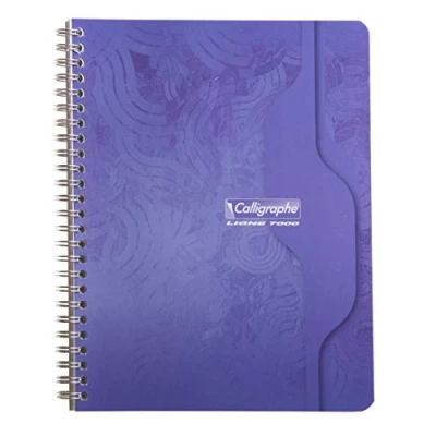 Afbeelding van Calligraphe Notitieboek, spiraalbinding, 17 x 22 cm, geruit, 50 vellen, 70 g, verschillende kleuren, 10 stuks
