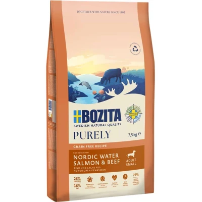 Afbeelding van Bozita Grain Free Zalm &amp; Rund voor kleine honden Dubbelpak: 2 x 7,5 kg