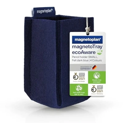 Afbeelding van Magnetoplan magnetoTray SMALL 1227614 Penhouder magnetisch (b x h d) 60 100 mm Blauw