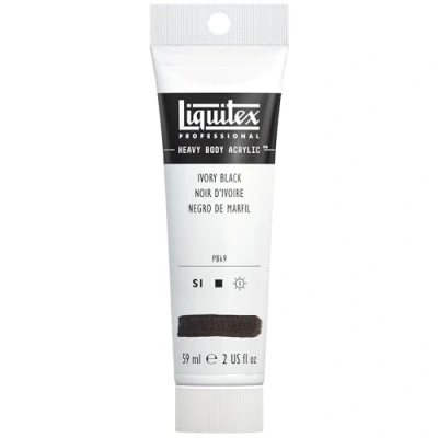 Afbeelding van Liquitex Professional Heavy Body Acryl 59 ml Ivoorzwart Serie 1