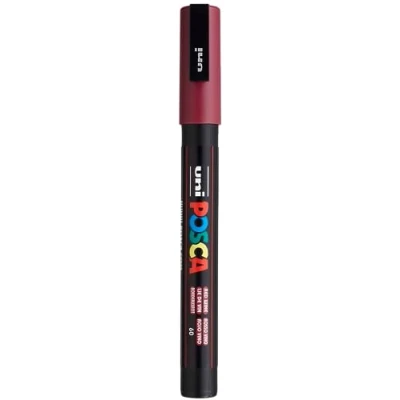 Afbeelding van Uni ball Paint Marker Op Waterbasis Posca Pc 3m Wijnrood Paintmarker