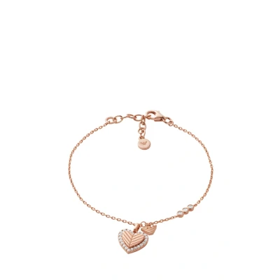 Afbeelding van Emporio Armani dames Armband met hanger EG3626221 in de kleur Roségoud