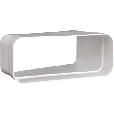 Afbeelding van Nedco hoekstuk horizontaal 15 220x00mm ECO+ kunststof wit