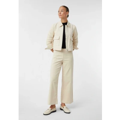 Afbeelding van comma MIT Aufgesetzten Taschen Lichte jas, Dames, Maat: 42, Beige